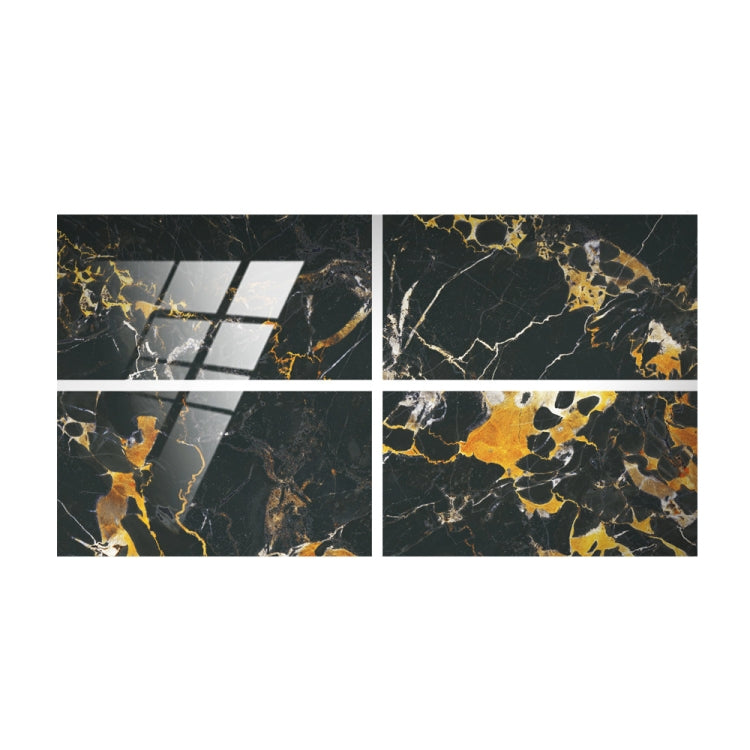 4 PCS Crystal Film Wall Tile Sticker Imitation Marble Pattern Wall Sticker