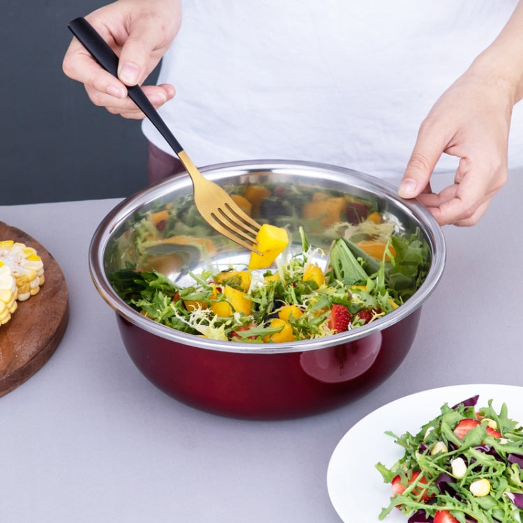 3 PCS / Set SiGang Stainless Steel Kitchen Supplies Seasoning Colorful Basin