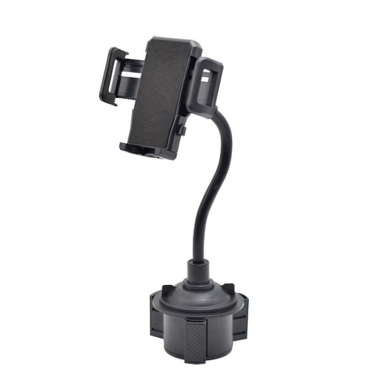 Universal Car Cup Holder with Adjustable Hose & 360° Phone Mount