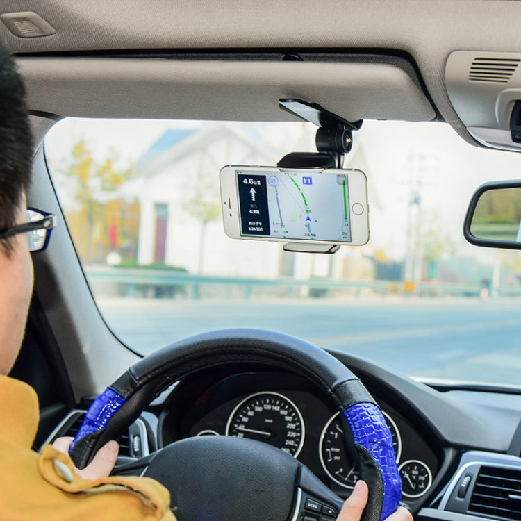 Versatile Car Sun Visor Mobile Phone Mount with 360° Rotation
