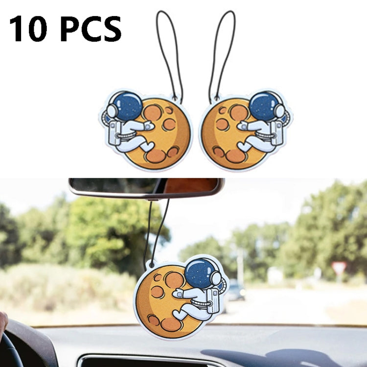 Elegant 10-Pack Car Aroma Pendants - Natural Fragrance Decor