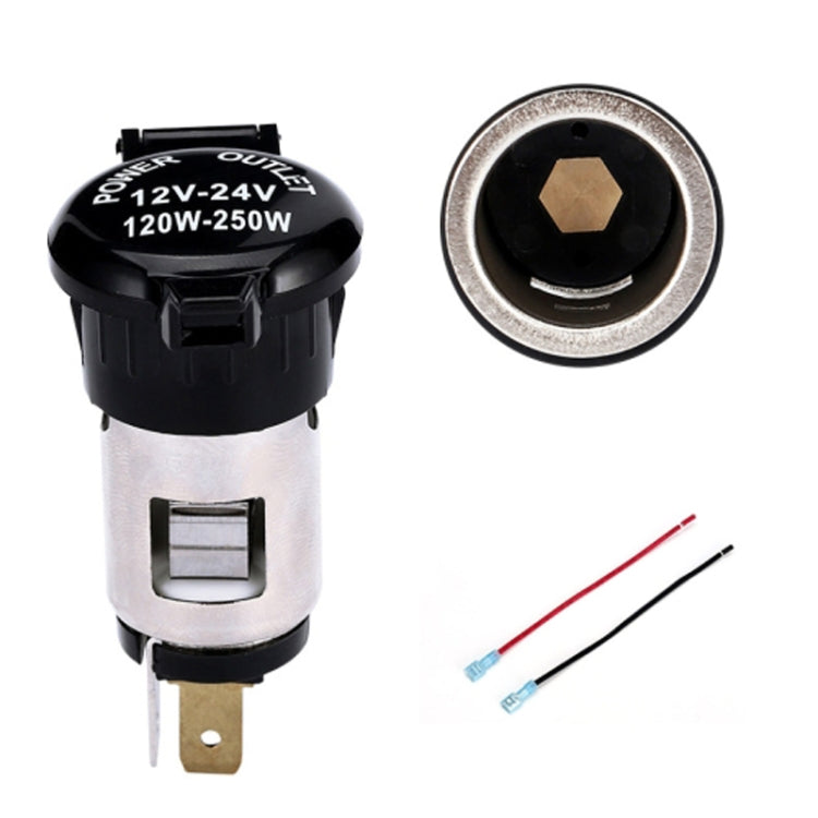Car Modified Cigarette Lighter Waterproof Vehicle Charging Power Socket No Cigarette Type (with 1.5cm Line), Cigarette Type (with 1.5m Line), Cigarette Type (with 15cm Line), No Cigarette Type (with 1.5m Line), No Cigarette Type (with 15cm Line)