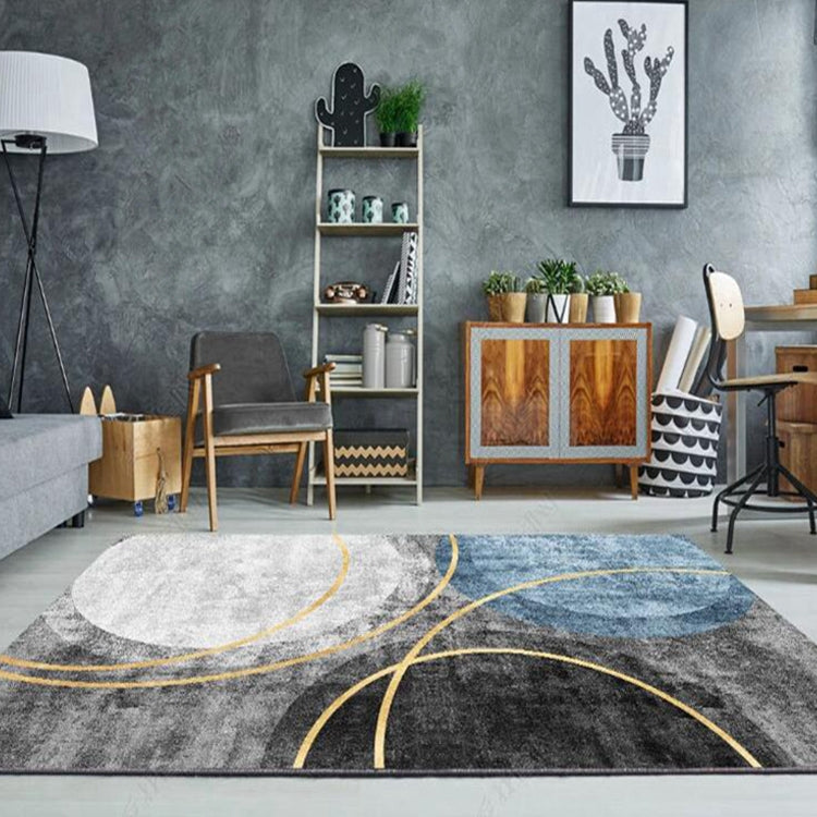 Modern Abstract Geometric Living Room Rug Coffee Table Cushion, Series 1