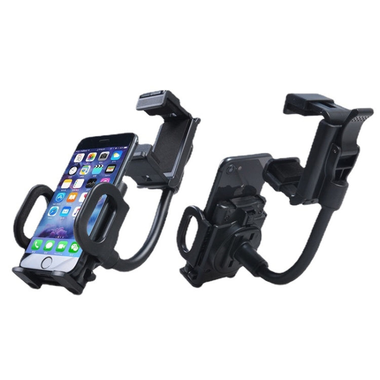 Universal Car Rearview Mirror Phone Holder: Adjustable Clip for Navigation