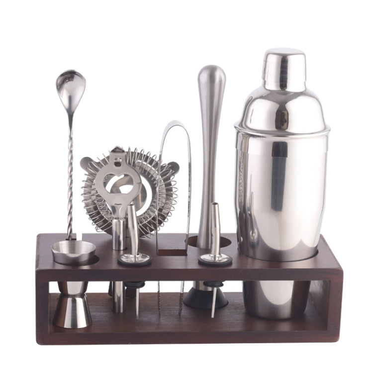 Bamboo and Wood Rack Bartending Tool Set, Spec: