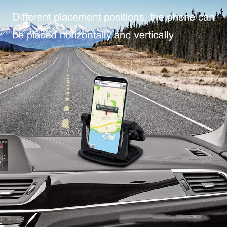 Eco-Friendly 360-Degree Rotating Car Dashboard Phone Holder in Silicone