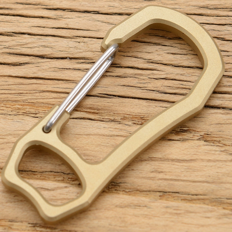 Vintage Bronze Keyring with Spring Climbing Clip