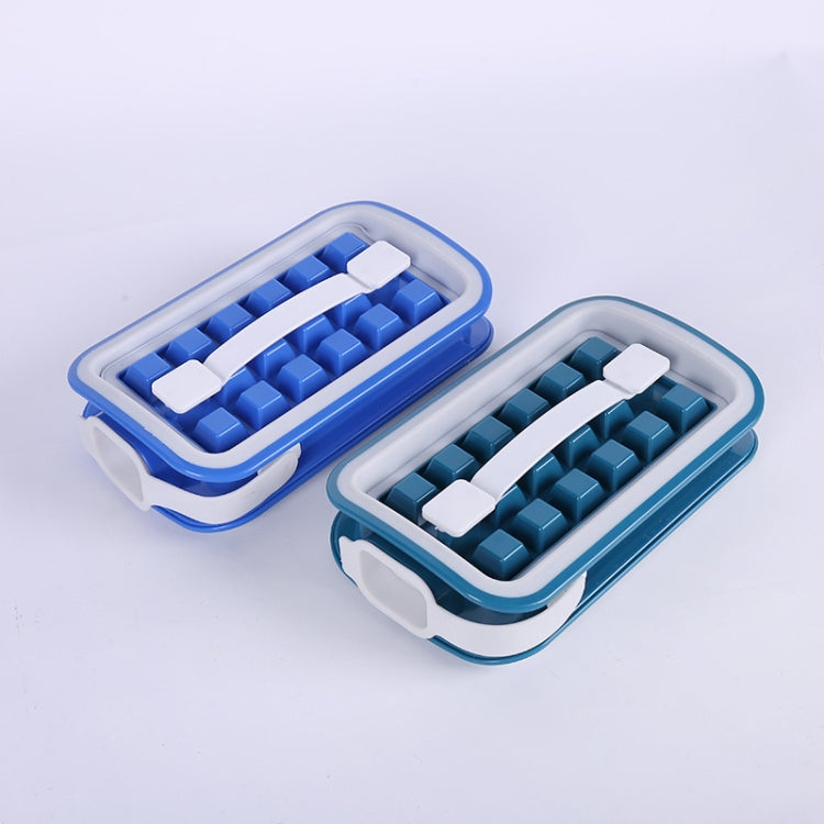 Folding Ice Tray Home Curling Storage Box Ice Cube Mold,Style: