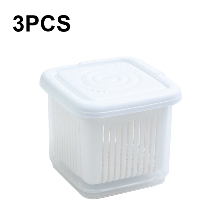 3 PCS Can Be Separated and Drained Fresh Keeping Box