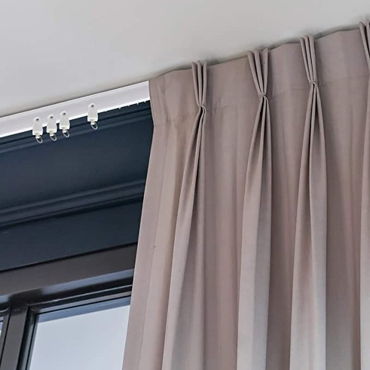 5M Flexible Curved Curtain Track with Hooks, Pulleys, and Mounting Accessories