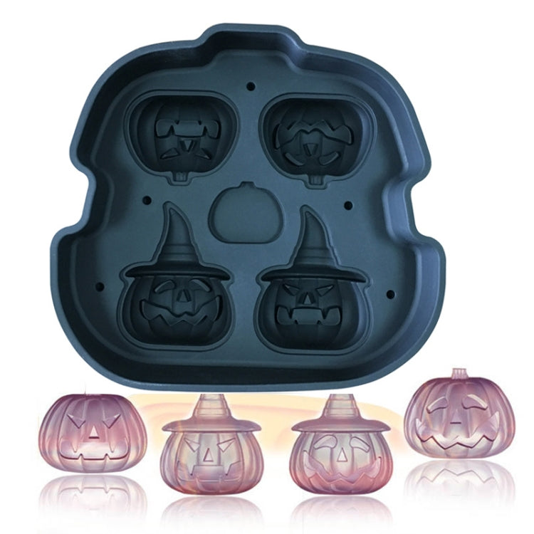 W1532 Pumpkin Ice Cream Silicone Ice Grid Mold Chocolate Whiskey Ice Cubes Ice Hockey