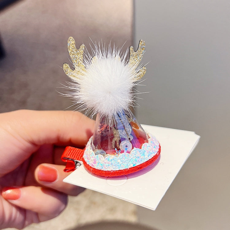 Christmas Gold Velvet Headdress Duckbill Clip