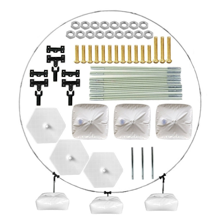 Round Balloon Arch Kit Adjustable Arch Frame with Base Party Column Stand Set