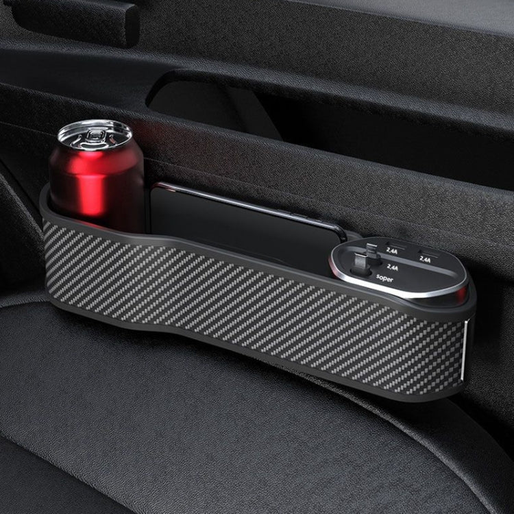 Versatile Auto Seat Organiser with Multifunctional Charger and Wireless Charging Capability