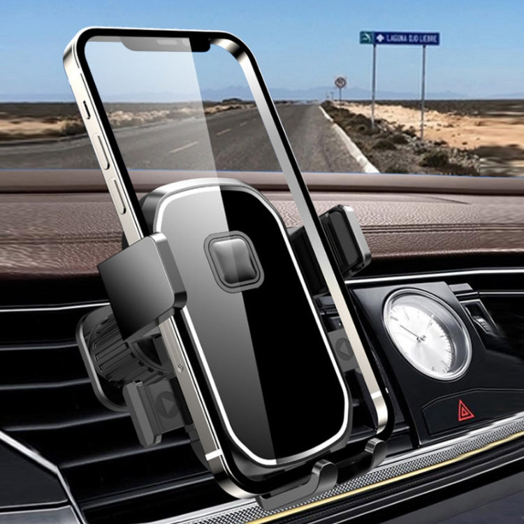 Versatile Car Air Vent Mobile Phone Holder with Secure Hook Design
