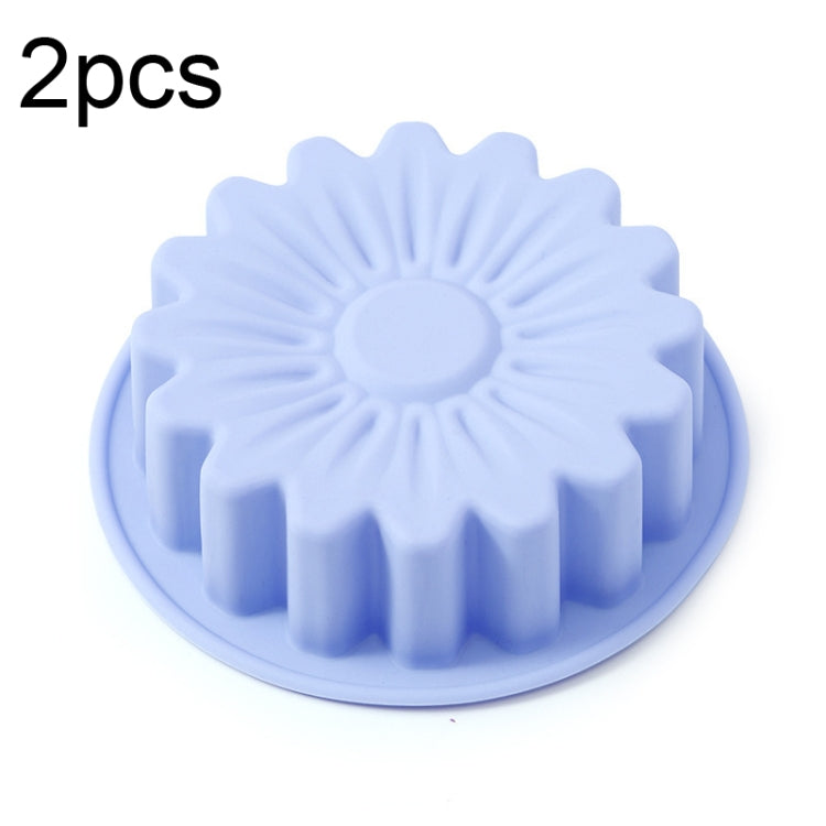 2pcs Silicone Sunflower Cake Mold High Temperature Resistant Baking Molds