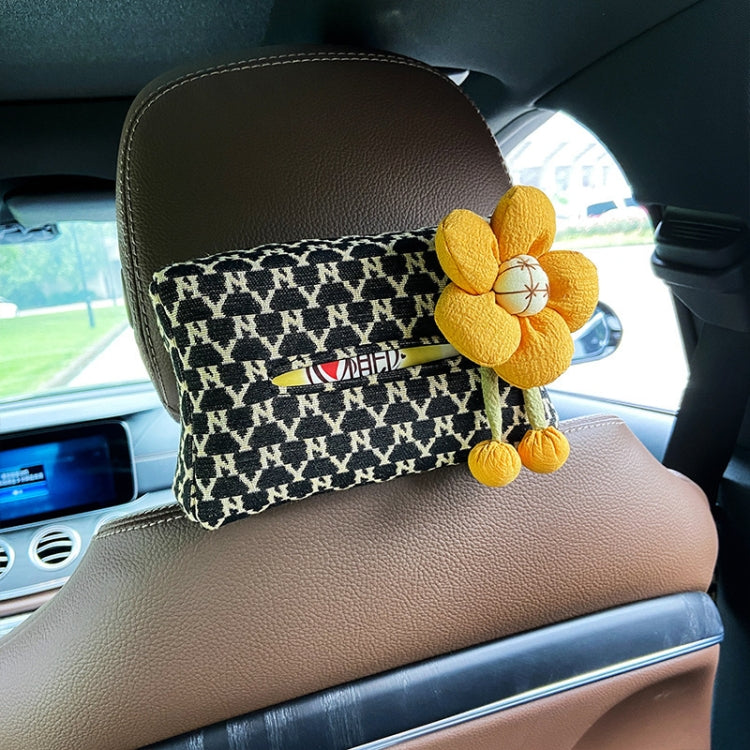 Versatile Fabric Car Armrest Tissue Holder with Cute Design