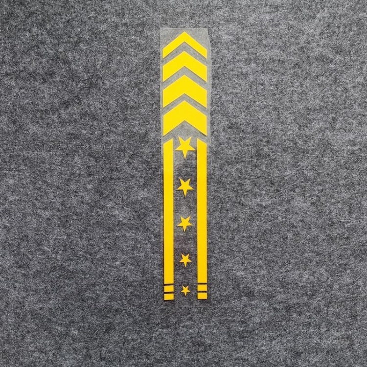 10pcs Motorcycle Car Fender Reflective Sticker Modified Decorative Waterproof Sticker, Arrow Star (Red), Arrow Star (Colorful Laser), Arrow Star(Black), Arrow Star(White), Arrow Star(Blue), Arrow Star(Yellow)