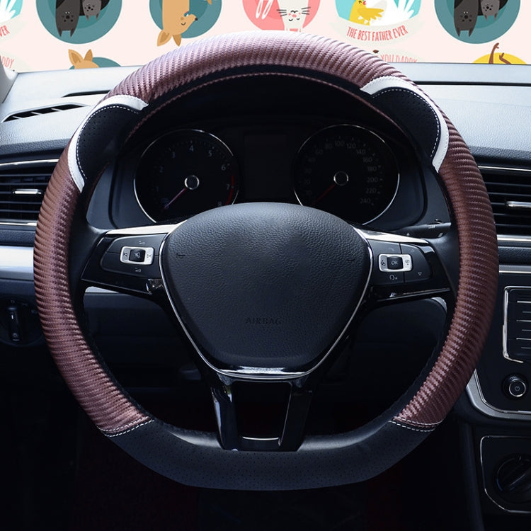 Charming 38cm Rabbit-Themed Cartoon Steering Wheel Cover for Women