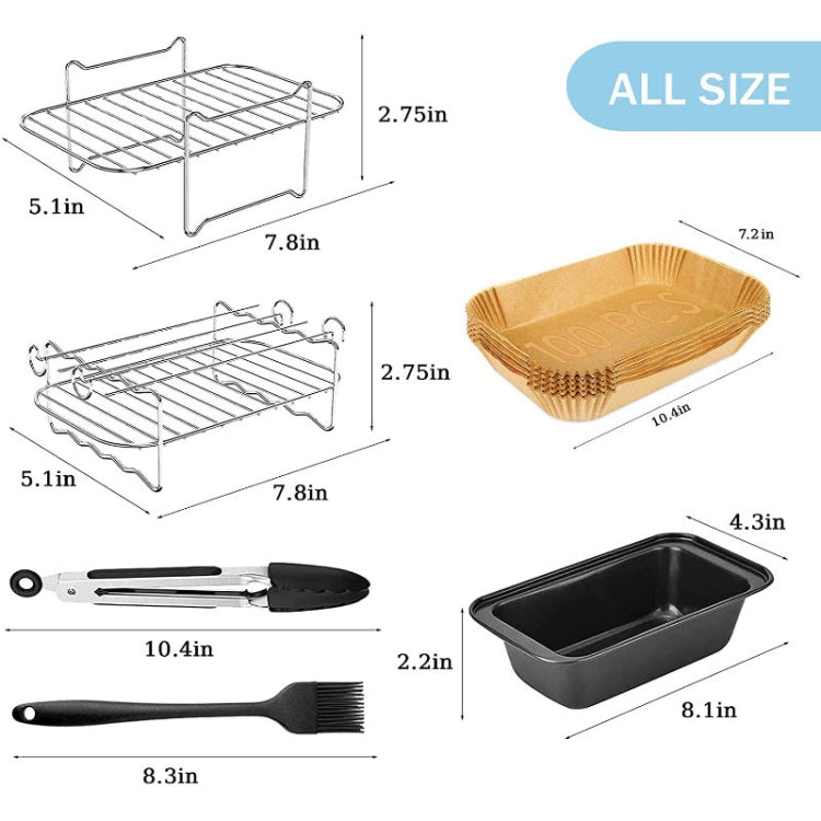 For Ninja 3.7-4.2QT Air Fryer Accessories 6 in 1 Set