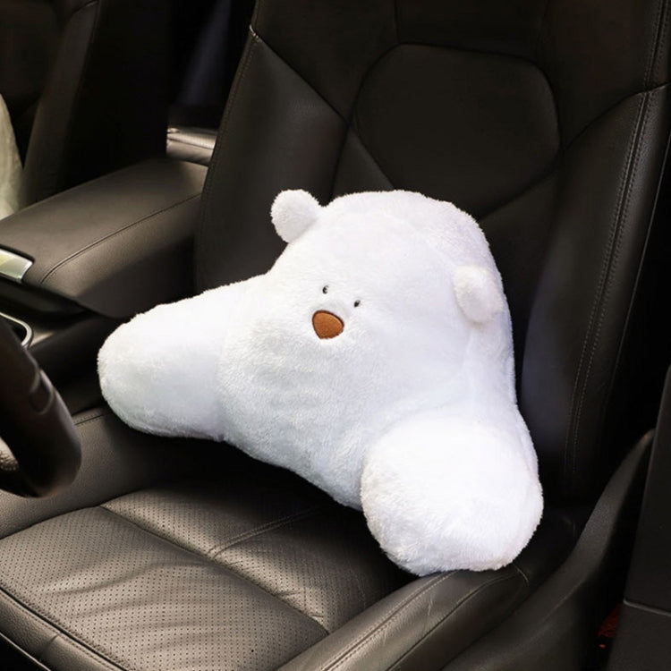 Car Cartoon Bear Plush Seat Upholstery Pillow
