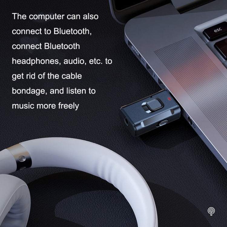 2-in-1 Car Bluetooth Receiver Audio Power Amplifier Bluetooth Transmitter, 2-in-1