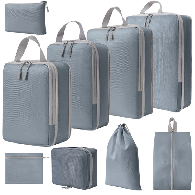 9 In 1 Compression Packing Cubes Expandable Travel Bags Luggage Organizer