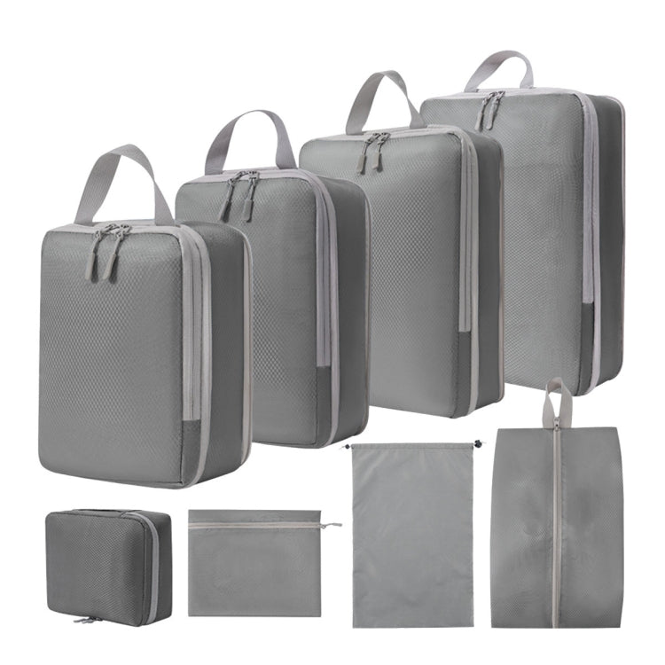 8 In 1 Compression Packing Cubes Expandable Travel Bags Luggage Organizer