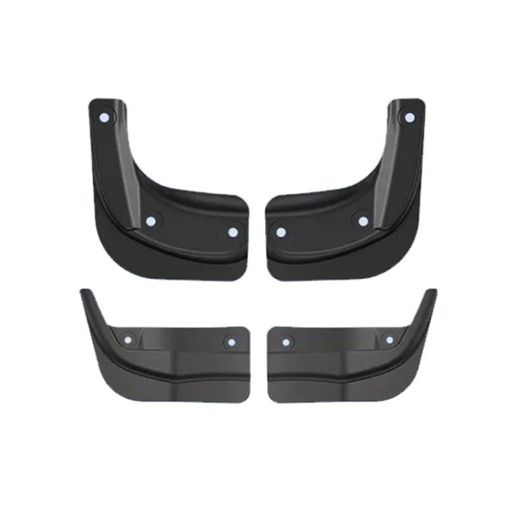 4pcs /Set Splash Guards Matte Fender No Drilling Required Upgraded PP Material, For Tesla Model Y, For Tesla Model 3