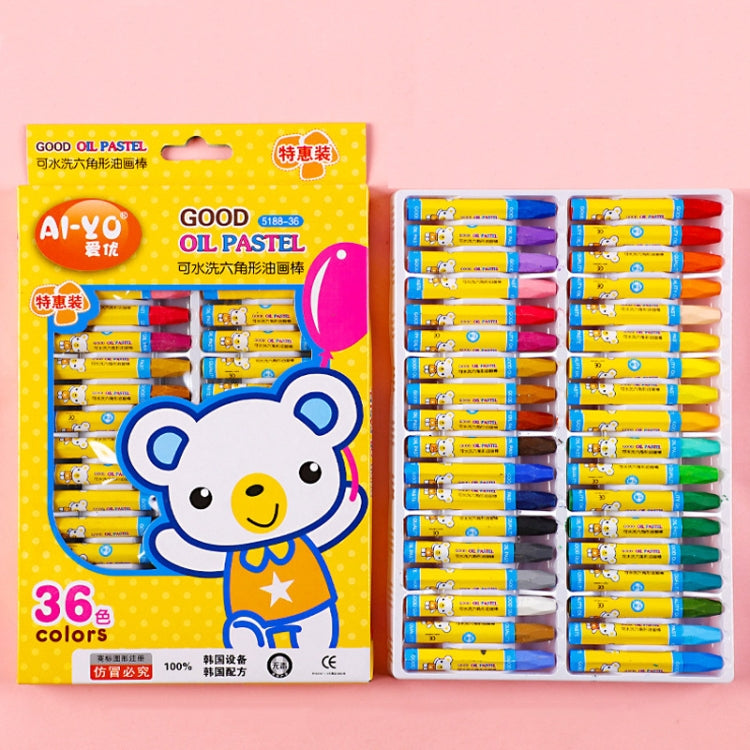 AIYO Washable Painting Crayons Childrens Oil Paint Stick Set