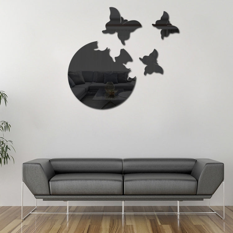 4pcs /Set DIY Acrylic Butterfly Mirror Waterproof Wall Stickers Dining Room Bedroom Decoration
