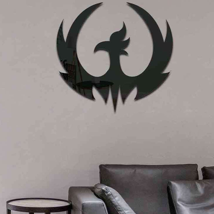 Acrylic Spreading Wings Bird Mirror Stereoscopic Wall Stickers Home Decoration Soft Mirror