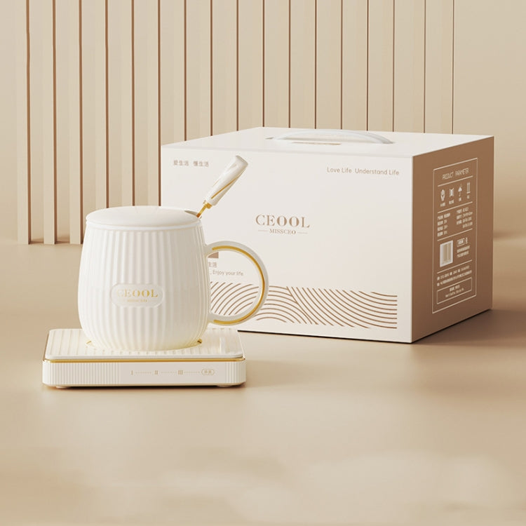 CEOOL Thermostatic Cup Electric Heating Coaster Coffee Thermal Cup Pad,CN Plug