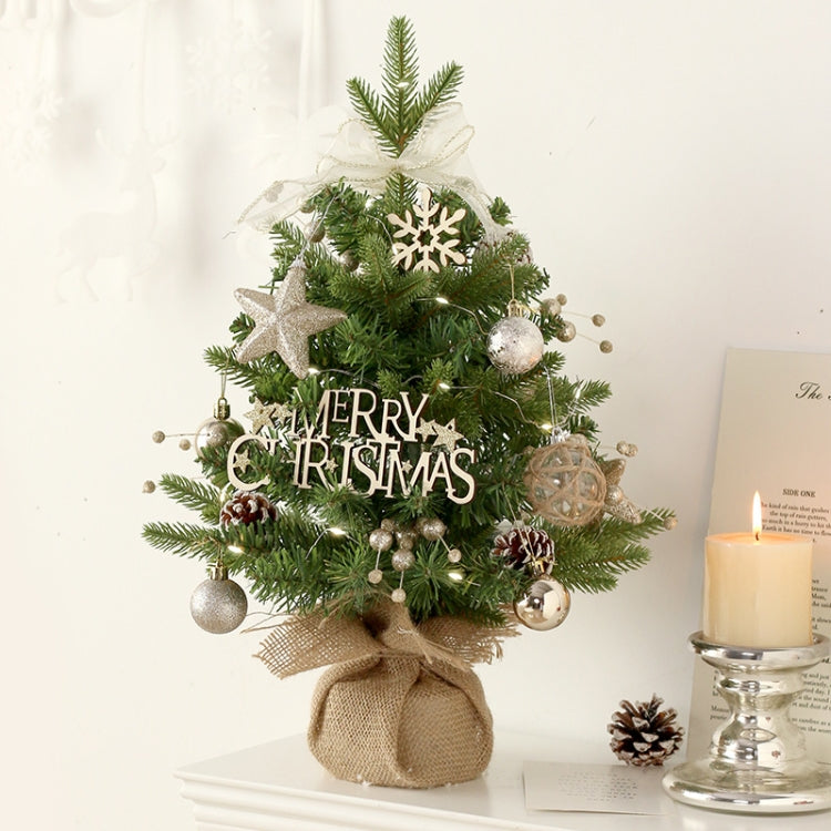50cm LED Rotating Music Box Desktop Mini Christmas Tree Christmas Decorative Ornaments