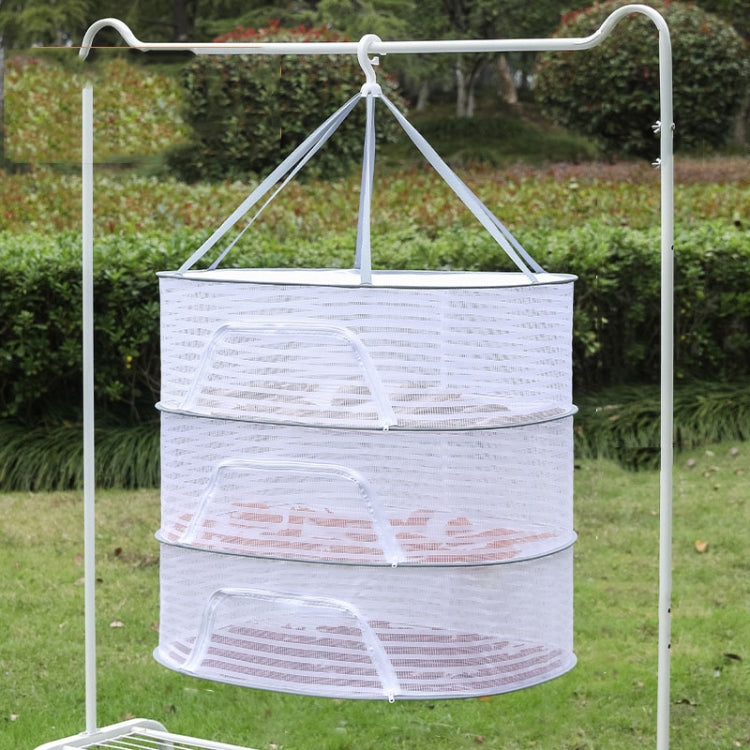 50 x 70cm Foldable Drying Fishing Vegetables Fish Net Hanging Clothes Drying Storage Shelf