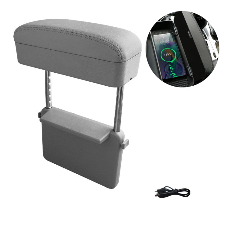 Car Wireless Charging Armrest Box Multifunctional Seat Crack Storage Box