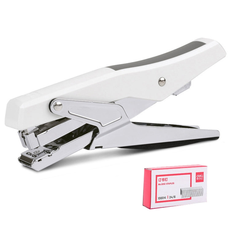 Deli Labor-saving Stapler NO.12 Handheld Stapler Papers Stapling Machine