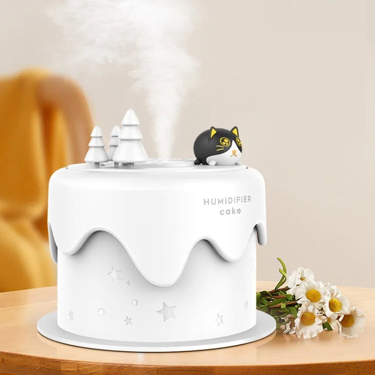 M328 Mini USB Plug-in Desktop Night Light Cartoon Cake Silent Spray Humidifier