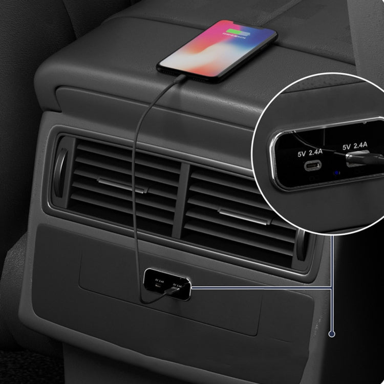 USB Dual-port Multi-function Fast Charging Car Modification Charger, UCC-316A AC4.8A