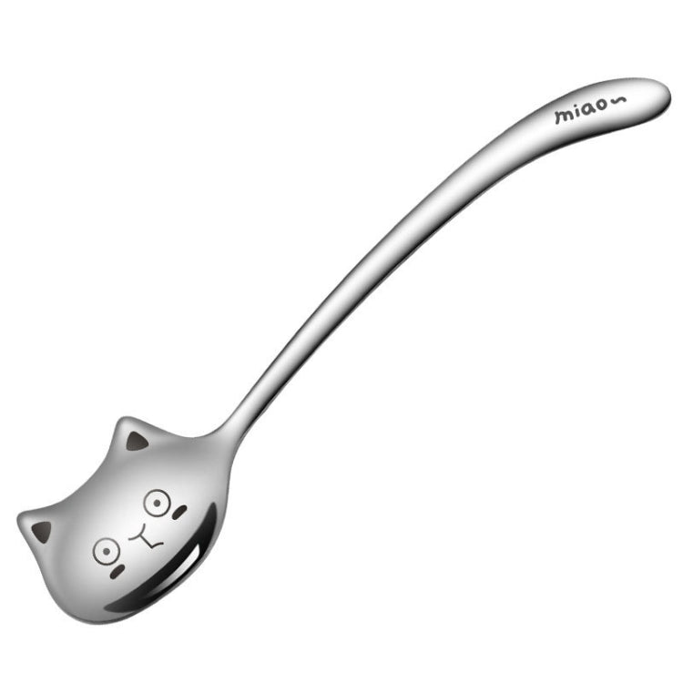Kacheeg Stainless Steel Cats Spoon Cute Coffee Dessert Ladle Stirring Stick