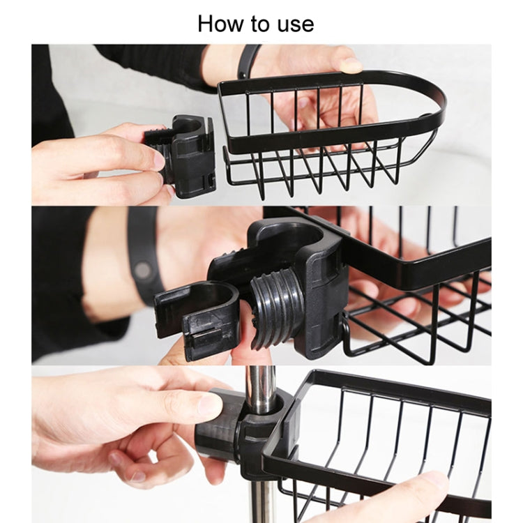 Kitchen Faucet Shelf No-Punch Sink Rag Drainage Basket Sponge Drainage Storage Rack