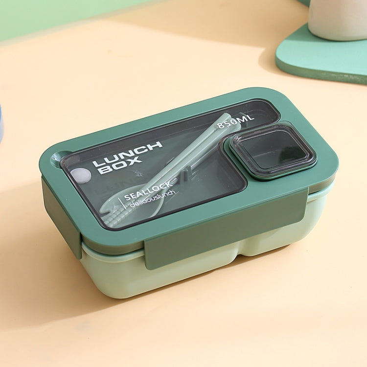 Rectangle Microwaveable Lunch Box Hermetic Bento Box with Spoon Chopsticks
