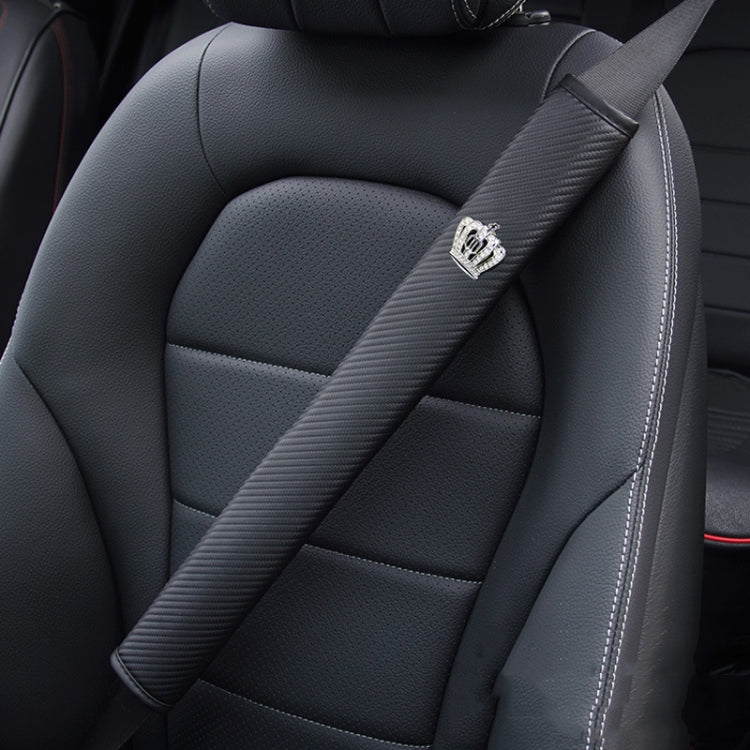 Carbon Fiber Car Leather Seat Belt Cover Shoulder Pads For Trucks
