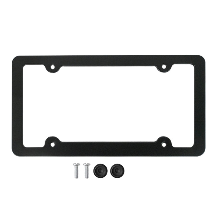 American Standard Aluminum Alloy License Plate Frame Including Accessories