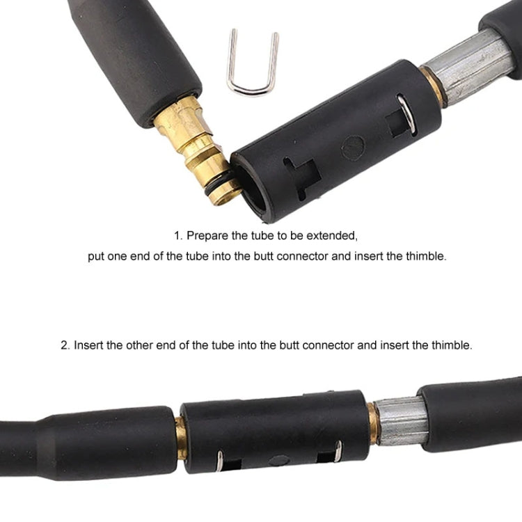 Car Washer High Pressure Fiber Hose Extension Connector For Karcher K2 / K3 / K5 / K7 Series