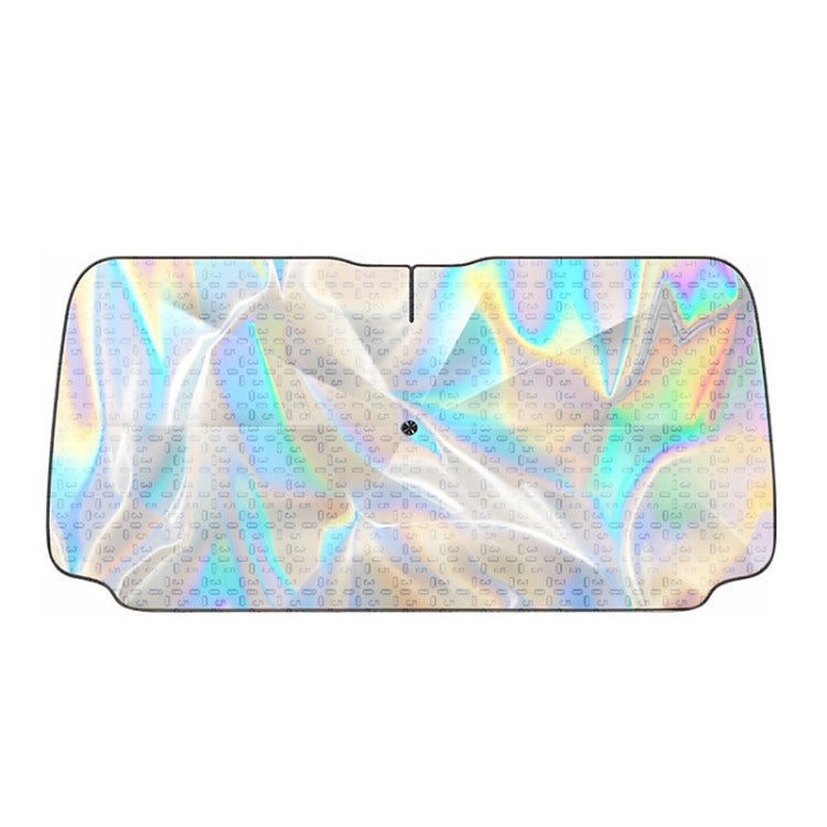 145x80cm Car Front Windshield Sun Protection Laser Sunshade Blinds