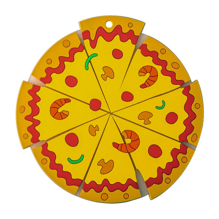 Silicone Insulated Table Placemat Pizza Shaped Bowl Mat PVC Coasters