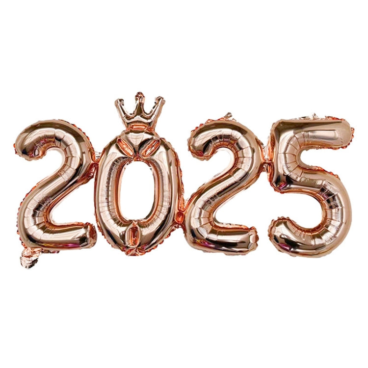 2025 Numbers Balloon 16inch Connection Numbers Foil Balloon New Year Party Decoration