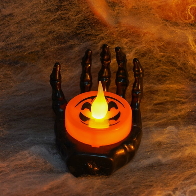 Halloween LED Candle Light Ghost Festival Decoration Palm Rest Night Light Horror Layout Prop