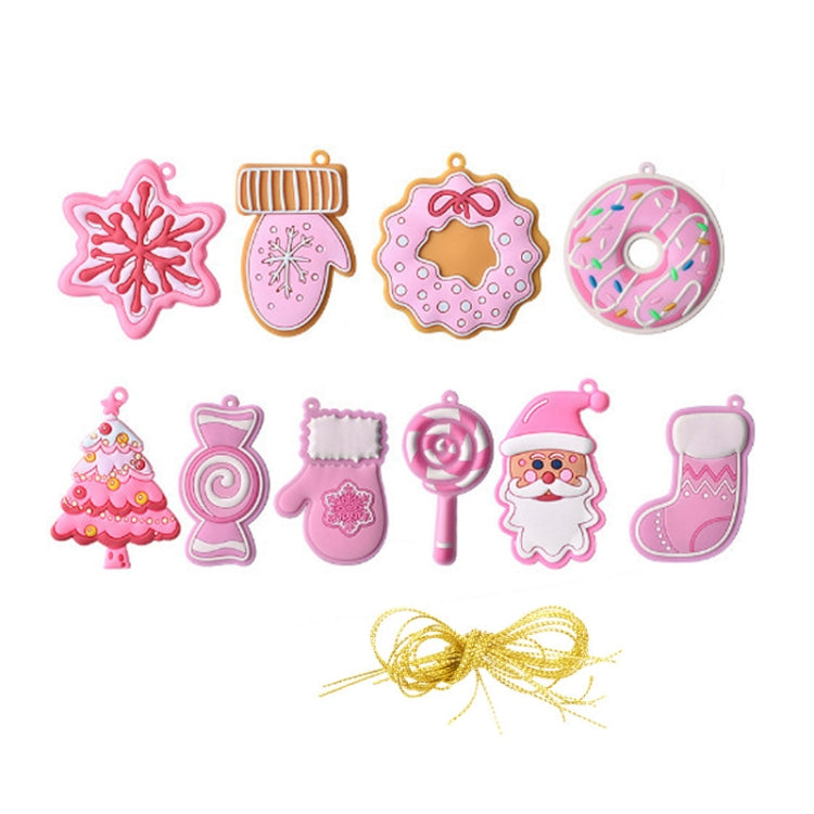 Christmas Decorations Pendants PVC Hanging Christmas Tree Ornaments Scene Arrangement Props